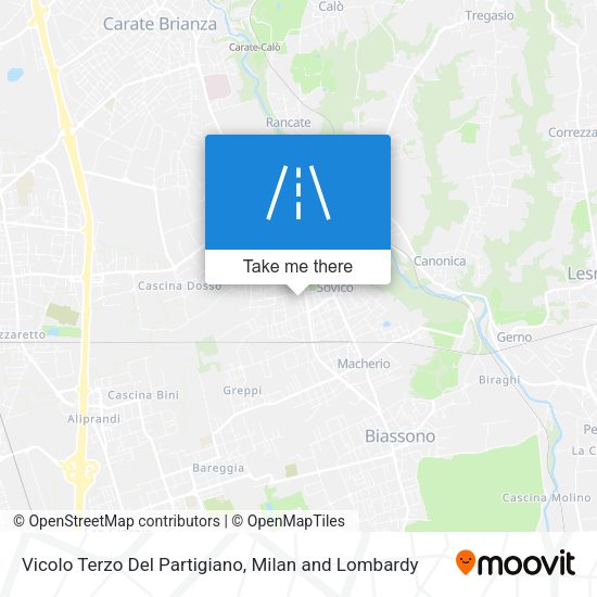 Vicolo Terzo Del Partigiano map