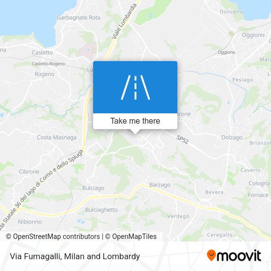 Via Fumagalli map