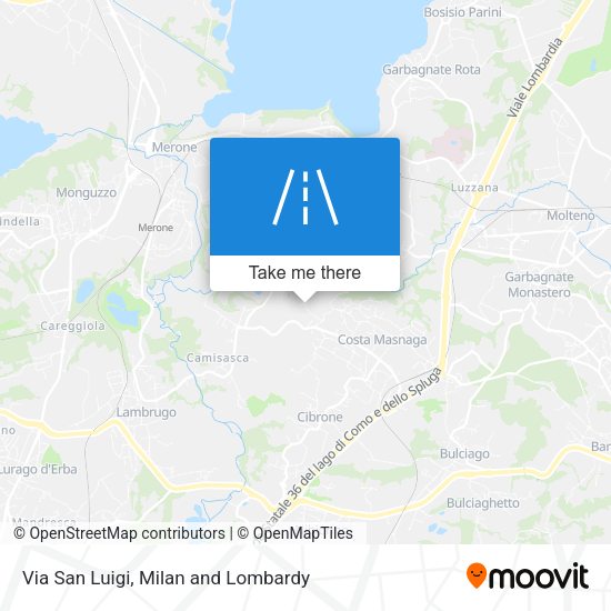 Via San Luigi map