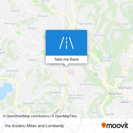 Via Arsiero map