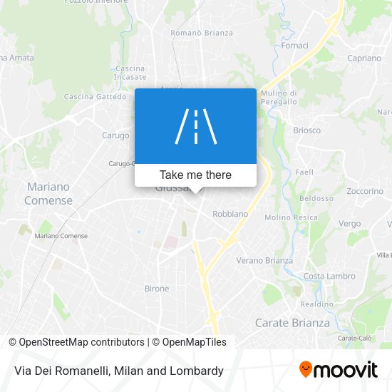 Via Dei Romanelli map