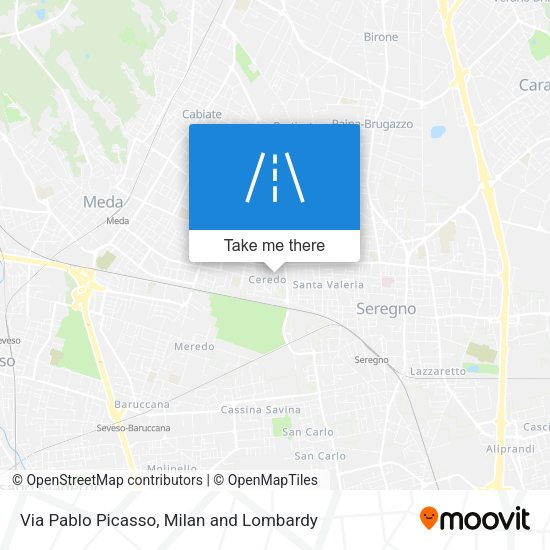 Via Pablo Picasso map
