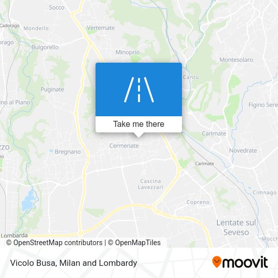 Vicolo Busa map