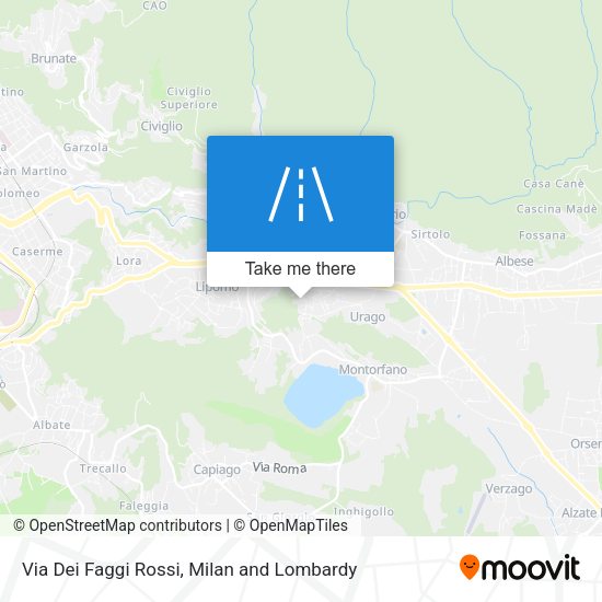 Via Dei Faggi Rossi map