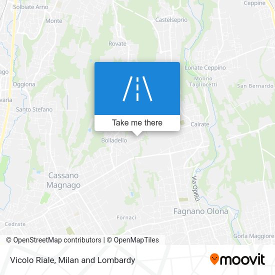 Vicolo Riale map