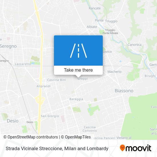 Strada Vicinale Streccione map