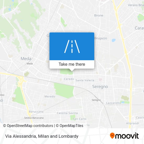 Via Alessandria map