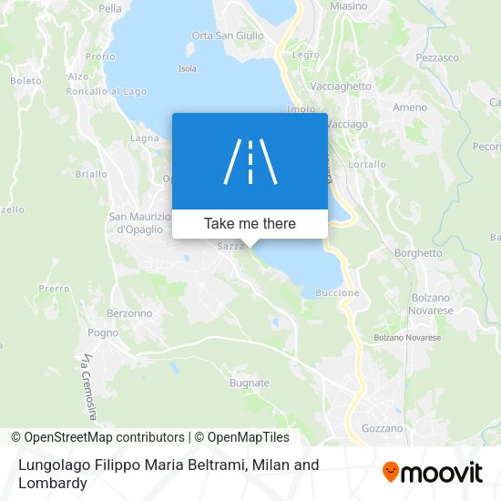 Lungolago Filippo Maria Beltrami map