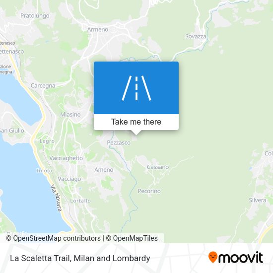 La Scaletta Trail map