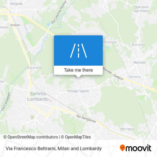 Via Francesco Beltrami map