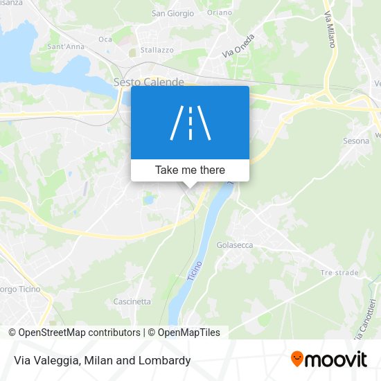 Via Valeggia map