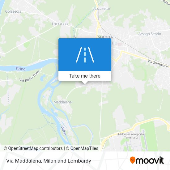 Via Maddalena map