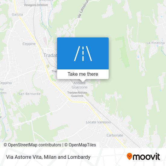 Via Astorre Vita map