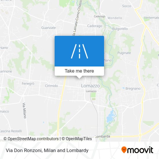 Via Don Ronzoni map