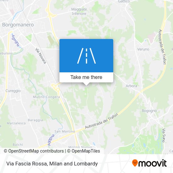 Via Fascia Rossa map