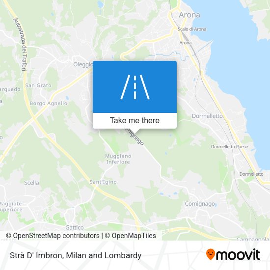 Strà D' Imbron map
