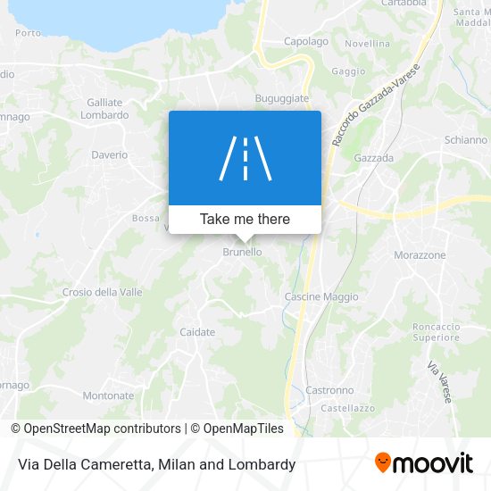 Via Della Cameretta map