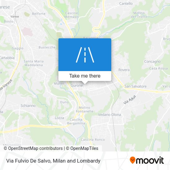 Via Fulvio De Salvo map