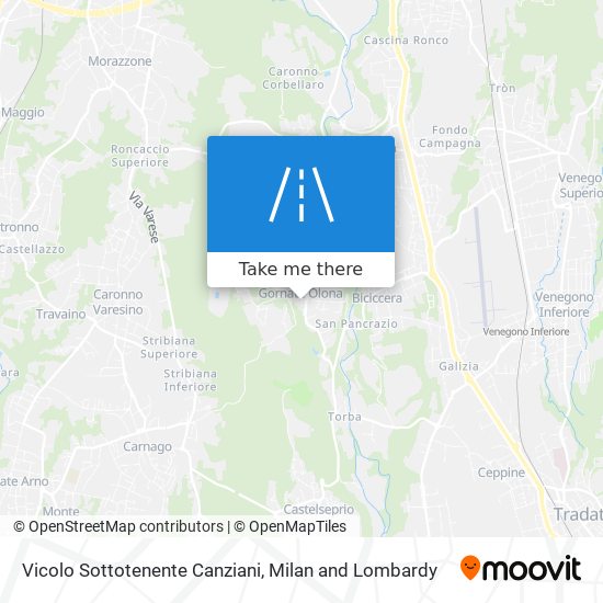 Vicolo Sottotenente Canziani map