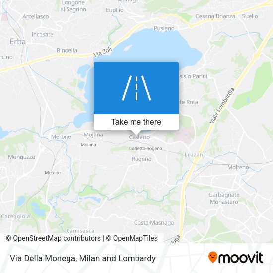Via Della Monega map