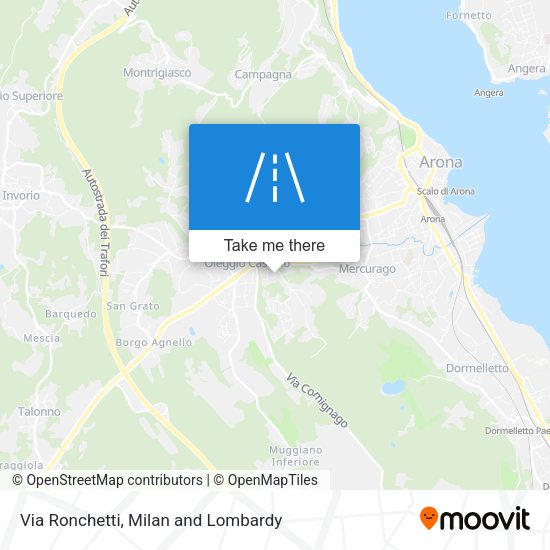 Via Ronchetti map