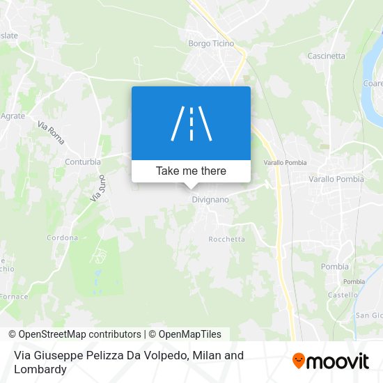 Via Giuseppe Pelizza Da Volpedo map