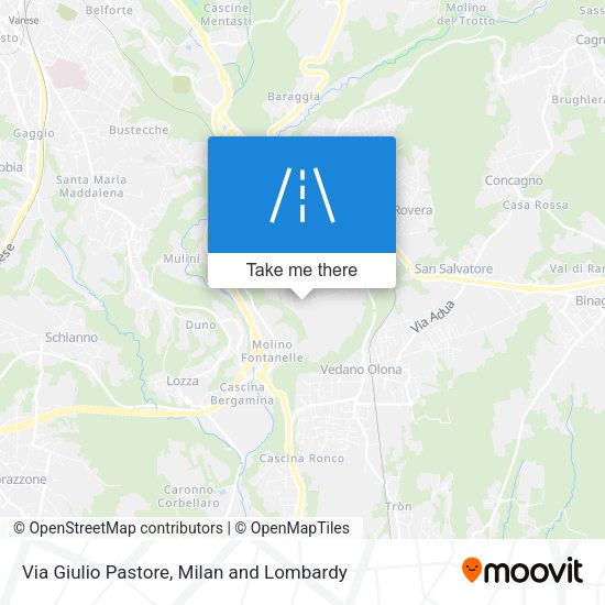 Via Giulio Pastore map