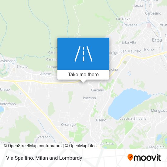 Via Spallino map