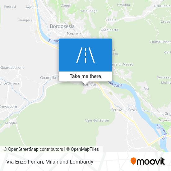 Via Enzo Ferrari map