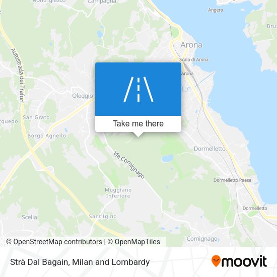 Strà Dal Bagain map