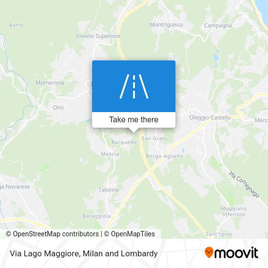 Via Lago Maggiore map