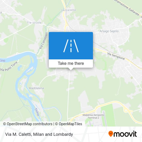 Via M. Caletti map