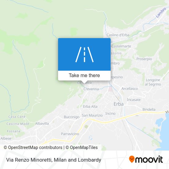 Via Renzo Minoretti map