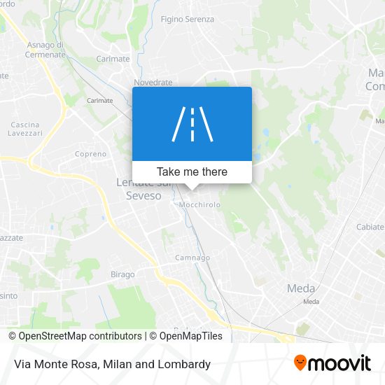 Via Monte Rosa map