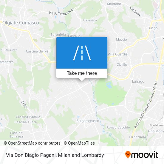 Via Don Biagio Pagani map
