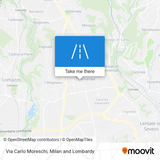 Via Carlo Moreschi map