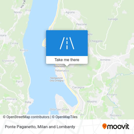 Ponte Paganetto map