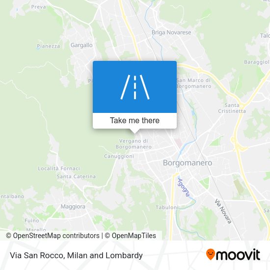 Via San Rocco map