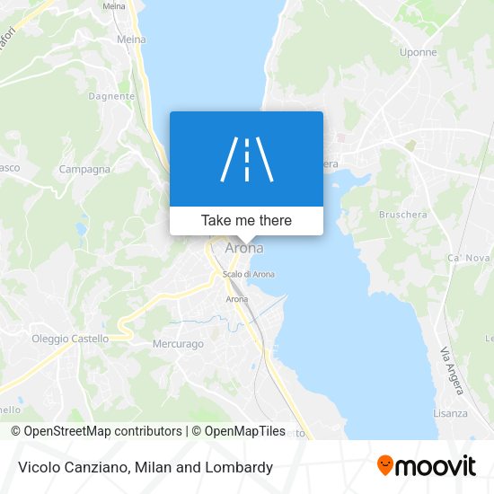 Vicolo Canziano map