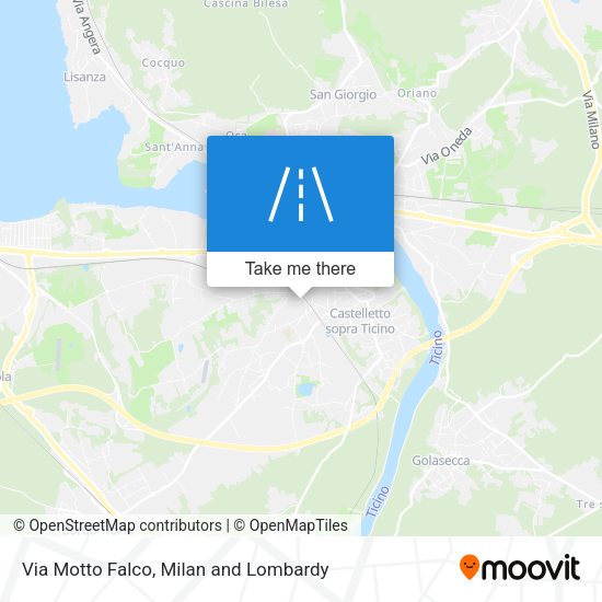 Via Motto Falco map