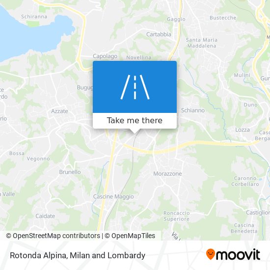 Rotonda Alpina map
