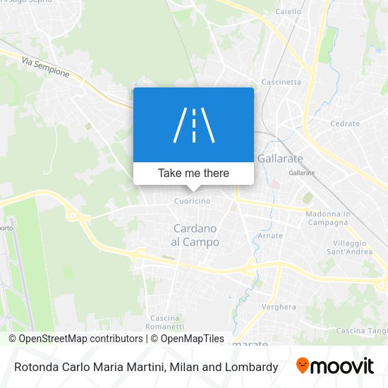 Rotonda Carlo Maria Martini map