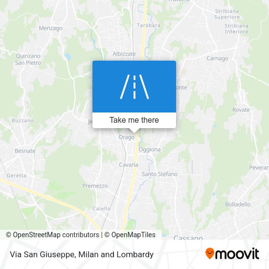 Via San Giuseppe map