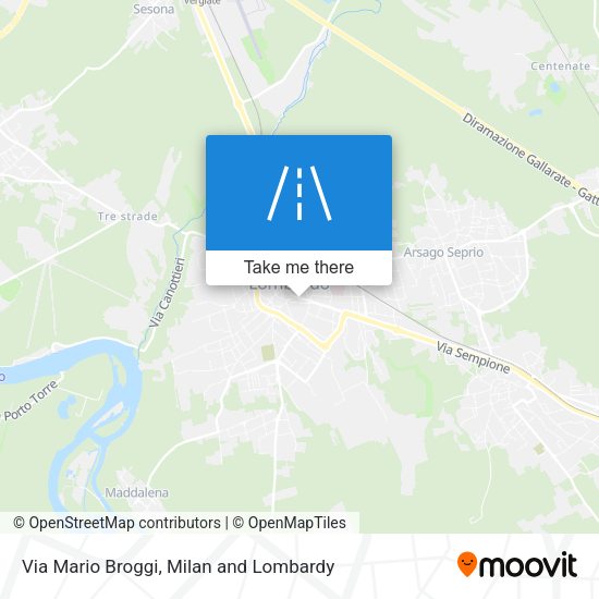 Via Mario Broggi map
