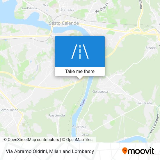 Via Abramo Oldrini map