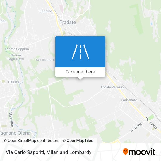 Via Carlo Saporiti map