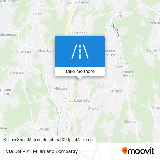 Via Dei Pini map