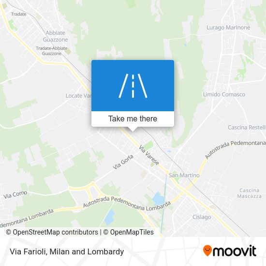 Via Farioli map