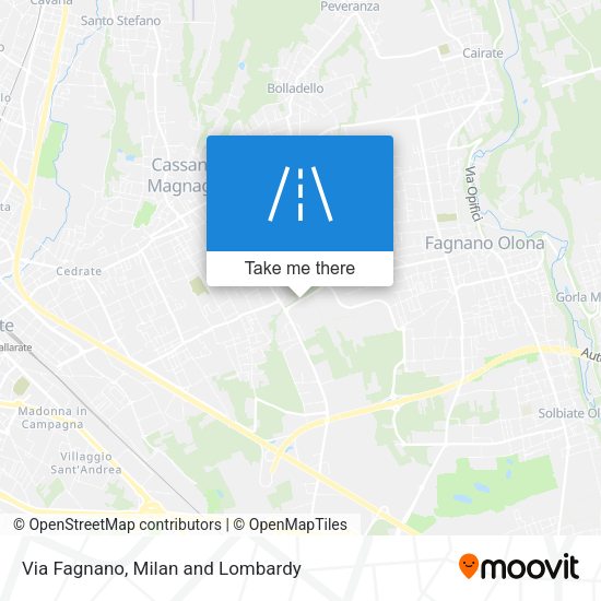 Via Fagnano map