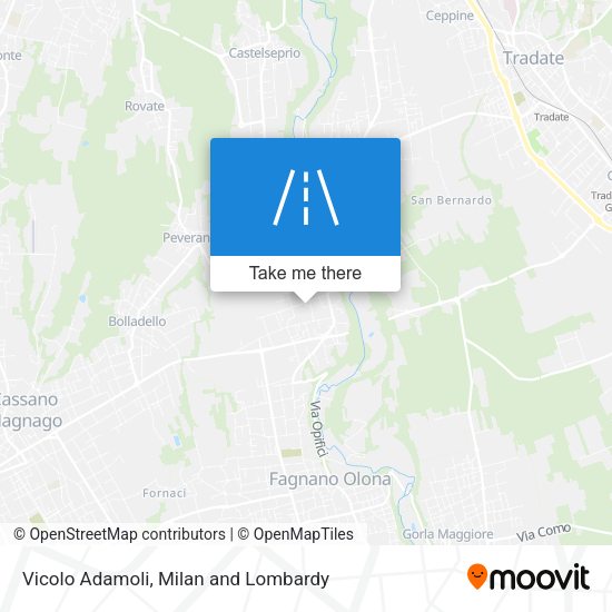 Vicolo Adamoli map